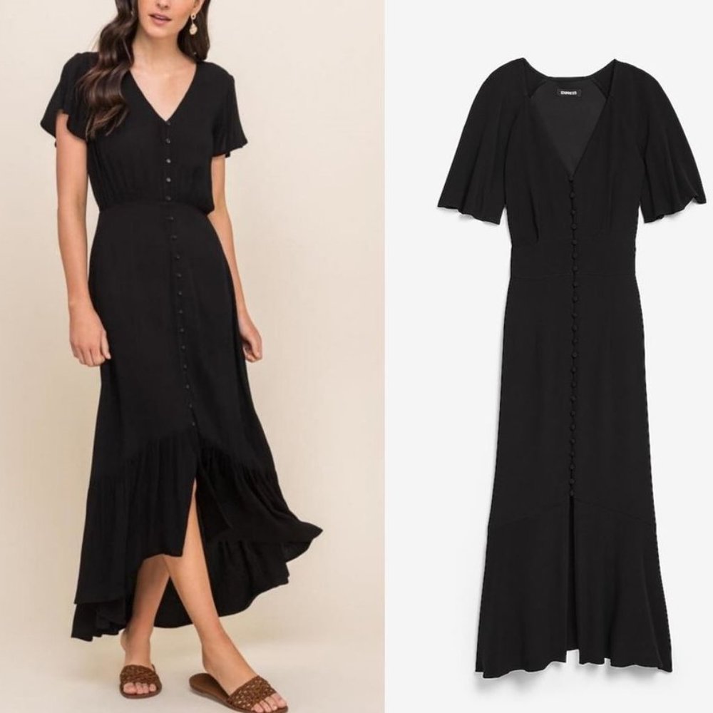 Amazing Button-Front Midi Dress *NEW WITH TAGS* Size XXS